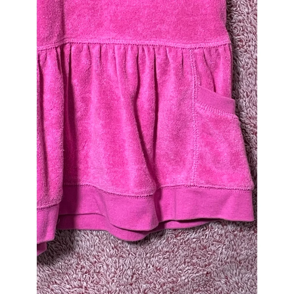 Girls Ralph Lauren Pink Terry Cloth Hooded Casual Dress 6X